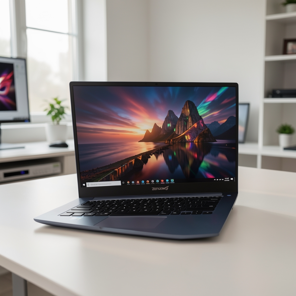 Logo Asus — producător taiwanese de laptopuri ZenBook, ROG, VivoBook și workstations ProArt